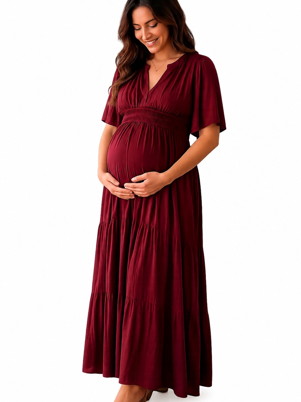 Destination Maternity Red Nursing/ Maternity Top
